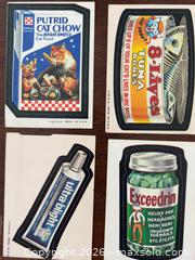 MaxSold Auction: 40 Vintage 1970s Topps Wacky Packages stickers. Raw, Ungraded - Oakville (Ontario, Canada) PARTNER MANAGED Estate Sale Online Auction - Lakeshore Road West