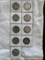 MaxSold Auction: 9 Vintage Silver Canadian 50cent pieces. 1943 to 1958 - Oakville (Ontario, Canada) PARTNER MANAGED Estate Sale Online Auction - Lakeshore Road West