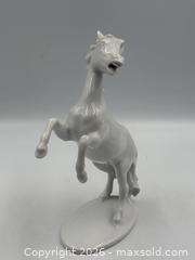 MaxSold Auction: Alka Kunst White Rearing Stallion, made in Bavaria, West Germany - Oakville (Ontario, Canada) PARTNER MANAGED Estate Sale Online Auction - Lakeshore Road West