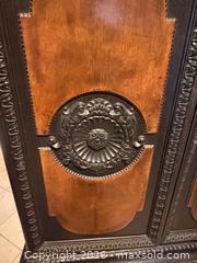 MaxSold Auction: Antique ebonized Wooden Jacobean-Style Cabinet or Sideboard.  - Oakville (Ontario, Canada) PARTNER MANAGED Estate Sale Online Auction - Lakeshore Road West
