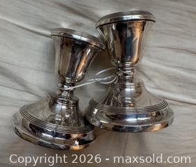 MaxSold Auction: Antique English Sterling Silver Candle Stick Holders - Oakville (Ontario, Canada) PARTNER MANAGED Estate Sale Online Auction - Lakeshore Road West