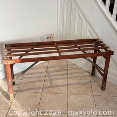MaxSold Auction: Antique Folding Dry Rack with Original Hardware - Oakville (Ontario, Canada) PARTNER MANAGED Estate Sale Online Auction - Lakeshore Road West