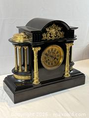 MaxSold Auction: Antique French Neoclassical Style Gilt Bronze-Mounted Black Slate Mantel Clock - Oakville (Ontario, Canada) PARTNER MANAGED Estate Sale Online Auction - Lakeshore Road West