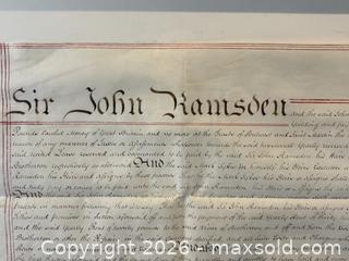 MaxSold Auction: Antique Hand Written Indenture. - Oakville (Ontario, Canada) PARTNER MANAGED Estate Sale Online Auction - Lakeshore Road West