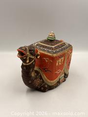 MaxSold Auction: Antique Satsuma Figural Pottery Camel Teapot, circa 1920 - Oakville (Ontario, Canada) PARTNER MANAGED Estate Sale Online Auction - Lakeshore Road West