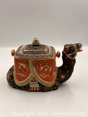 MaxSold Auction: Antique Satsuma Figural Pottery Camel Teapot, circa 1920 - Oakville (Ontario, Canada) PARTNER MANAGED Estate Sale Online Auction - Lakeshore Road West