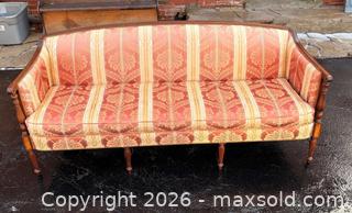 MaxSold Auction: Antique Sheraton Style Mahogany Sofa - Oakville (Ontario, Canada) PARTNER MANAGED Estate Sale Online Auction - Lakeshore Road West
