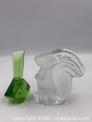MaxSold Auction: Art Deco Perfume Bottle and Decorative Glass Squirrel paper weight.  - Oakville (Ontario, Canada) PARTNER MANAGED Estate Sale Online Auction - Lakeshore Road West