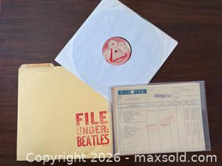 MaxSold Auction: Beatles Album: GN70075 File Under: Beatles, Posters and Magazines - Oakville (Ontario, Canada) PARTNER MANAGED Estate Sale Online Auction - Lakeshore Road West