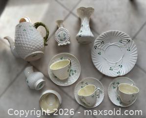 MaxSold Auction: Belleek Porcelain: Tea Pot, Cups and Saucers and more - Oakville (Ontario, Canada) PARTNER MANAGED Estate Sale Online Auction - Lakeshore Road West