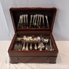 MaxSold Auction: Birks Regency Silver Plate Flatware Set with Lined Wooden Storage Box and Additional Serving Pieces - Oakville (Ontario, Canada) PARTNER MANAGED Estate Sale Online Auction - Lakeshore Road West