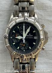 MaxSold Auction: Bulova Quartz Chronograph Water Resistant Wristwatch with Calendar  - Oakville (Ontario, Canada) PARTNER MANAGED Estate Sale Online Auction - Lakeshore Road West