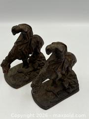 MaxSold Auction: Cast and bronze Bookends. Dated 1928. - Oakville (Ontario, Canada) PARTNER MANAGED Estate Sale Online Auction - Lakeshore Road West