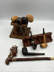 MaxSold Auction: Collection Pipes with 2 Wooden Stands - Oakville (Ontario, Canada) PARTNER MANAGED Estate Sale Online Auction - Lakeshore Road West