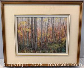 MaxSold Auction: Framed Original Painting, "A Change of Season" Signed by artist Elizabeth Sander - Oakville (Ontario, Canada) PARTNER MANAGED Estate Sale Online Auction - Lakeshore Road West