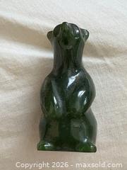 MaxSold Auction: Hand carved Green Jade Miniature Polar Bear Sculpture  - Oakville (Ontario, Canada) PARTNER MANAGED Estate Sale Online Auction - Lakeshore Road West