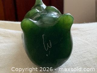 MaxSold Auction: Hand carved Green Jade Miniature Polar Bear Sculpture  - Oakville (Ontario, Canada) PARTNER MANAGED Estate Sale Online Auction - Lakeshore Road West
