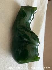 MaxSold Auction: Hand carved Green Jade Miniature Polar Bear Sculpture  - Oakville (Ontario, Canada) PARTNER MANAGED Estate Sale Online Auction - Lakeshore Road West