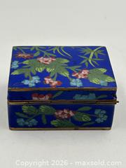 MaxSold Auction: Hand Enameled Cloisonne Hinged Box - Oakville (Ontario, Canada) PARTNER MANAGED Estate Sale Online Auction - Lakeshore Road West