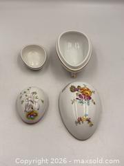 MaxSold Auction: Hand Painted Herend Porcelain: Egg and Basket Themes  - Oakville (Ontario, Canada) PARTNER MANAGED Estate Sale Online Auction - Lakeshore Road West
