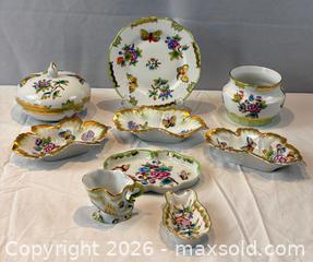 MaxSold Auction: Hand Painted Herend Queen Victoria VBO Pattern Porcelain - Oakville (Ontario, Canada) PARTNER MANAGED Estate Sale Online Auction - Lakeshore Road West