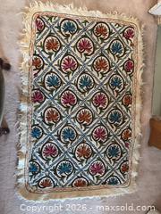 MaxSold Auction: Handcrafted Kashmiri Namda Rug  - Oakville (Ontario, Canada) PARTNER MANAGED Estate Sale Online Auction - Lakeshore Road West