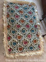 MaxSold Auction: Handcrafted Kashmiri Namda Rug  - Oakville (Ontario, Canada) PARTNER MANAGED Estate Sale Online Auction - Lakeshore Road West