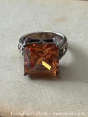 MaxSold Auction: Handmade Sterling Silver Ring with Gemstones. Size: 6.75 - Oakville (Ontario, Canada) PARTNER MANAGED Estate Sale Online Auction - Lakeshore Road West