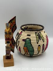MaxSold Auction: Handwoven Basket and Signed Miniature Totem Pole - Oakville (Ontario, Canada) PARTNER MANAGED Estate Sale Online Auction - Lakeshore Road West