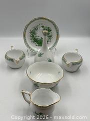 MaxSold Auction: Herend Hand Painted Porcelain: Apponyi Green or Chinese Bouquet Green Pattern - Oakville (Ontario, Canada) PARTNER MANAGED Estate Sale Online Auction - Lakeshore Road West