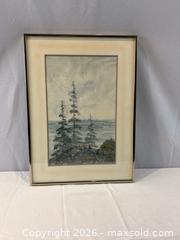 MaxSold Auction: Mixed Media Landscape with Trees Signed and Dated by E. Ruberg - Oakville (Ontario, Canada) PARTNER MANAGED Estate Sale Online Auction - Lakeshore Road West