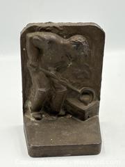 MaxSold Auction: Modern Brutalist Cast Brass Bookends of Male Foundry Worker. Circa 1940s - Oakville (Ontario, Canada) PARTNER MANAGED Estate Sale Online Auction - Lakeshore Road West