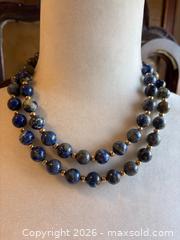 MaxSold Auction: Multistrand Lapis Beaded Necklace  - Oakville (Ontario, Canada) PARTNER MANAGED Estate Sale Online Auction - Lakeshore Road West