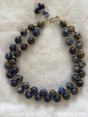 MaxSold Auction: Multistrand Lapis Beaded Necklace  - Oakville (Ontario, Canada) PARTNER MANAGED Estate Sale Online Auction - Lakeshore Road West