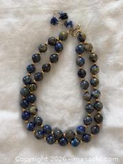 MaxSold Auction: Multistrand Lapis Beaded Necklace  - Oakville (Ontario, Canada) PARTNER MANAGED Estate Sale Online Auction - Lakeshore Road West