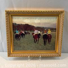 MaxSold Auction: Museum Replica Print of "Racehorses at Longchamp" by Edgar Degas in Ornate Gilded Frame - Oakville (Ontario, Canada) PARTNER MANAGED Estate Sale Online Auction - Lakeshore Road West