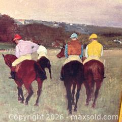 MaxSold Auction: Museum Replica Print of "Racehorses at Longchamp" by Edgar Degas in Ornate Gilded Frame - Oakville (Ontario, Canada) PARTNER MANAGED Estate Sale Online Auction - Lakeshore Road West