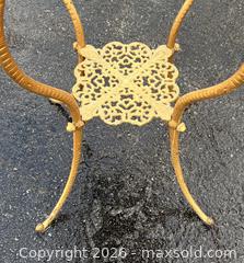 MaxSold Auction: Near Pair of Antique Gilded Cast Metal Stands with Marble Top  - Oakville (Ontario, Canada) PARTNER MANAGED Estate Sale Online Auction - Lakeshore Road West