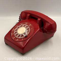 MaxSold Auction: Northern Electric Vintage Rotary Phone: Red - Oakville (Ontario, Canada) PARTNER MANAGED Estate Sale Online Auction - Lakeshore Road West