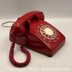 MaxSold Auction: Northern Electric Vintage Rotary Phone: Red - Oakville (Ontario, Canada) PARTNER MANAGED Estate Sale Online Auction - Lakeshore Road West