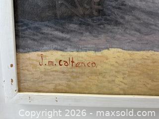 MaxSold Auction: Oil Original Painting Signed by Artist - Oakville (Ontario, Canada) PARTNER MANAGED Estate Sale Online Auction - Lakeshore Road West