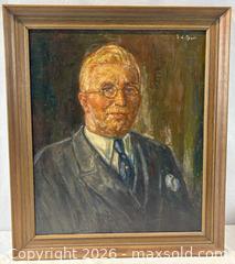 MaxSold Auction: Original Oil Painting: Portrait of a Gentleman - Oakville (Ontario, Canada) PARTNER MANAGED Estate Sale Online Auction - Lakeshore Road West