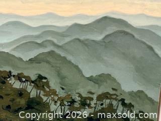 MaxSold Auction: Original Oil Painting, titled "A View From a Buddhist Temple in Korea", signed by artist Doug Stratford - Oakville (Ontario, Canada) PARTNER MANAGED Estate Sale Online Auction - Lakeshore Road West