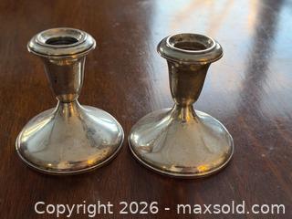 MaxSold Auction: Pair of Empire Sterling Silver Candlestick Holders - Oakville (Ontario, Canada) PARTNER MANAGED Estate Sale Online Auction - Lakeshore Road West