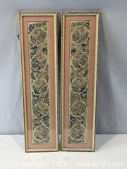 MaxSold Auction: Pair of Framed Needlepoint Panels with Flower Motif - Oakville (Ontario, Canada) PARTNER MANAGED Estate Sale Online Auction - Lakeshore Road West