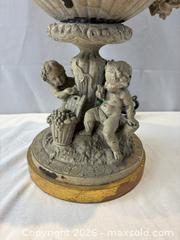 MaxSold Auction: Pair of Heavy Hand Painted Sculpture Lamps with Cherub Theme - Oakville (Ontario, Canada) PARTNER MANAGED Estate Sale Online Auction - Lakeshore Road West