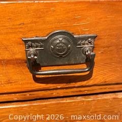 MaxSold Auction: Pine Secretary Flip Top Desk with 3 Drawers - Oakville (Ontario, Canada) PARTNER MANAGED Estate Sale Online Auction - Lakeshore Road West