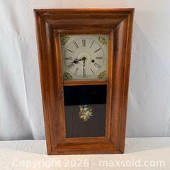 MaxSold Auction:  Pine Wall Mounted Clock - Oakville (Ontario, Canada) PARTNER MANAGED Estate Sale Online Auction - Lakeshore Road West