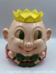 MaxSold Auction: "Reliable" Plastic Humptey Dumptey Cookie Jar - Oakville (Ontario, Canada) PARTNER MANAGED Estate Sale Online Auction - Lakeshore Road West