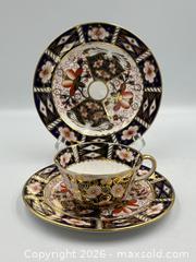 MaxSold Auction:  Royal Crown Derby Imari Pattern 2451: Cups, Saucers and Plates - Oakville (Ontario, Canada) PARTNER MANAGED Estate Sale Online Auction - Lakeshore Road West